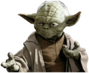 Yoda Ready To Fight Star Wars transparent PNG